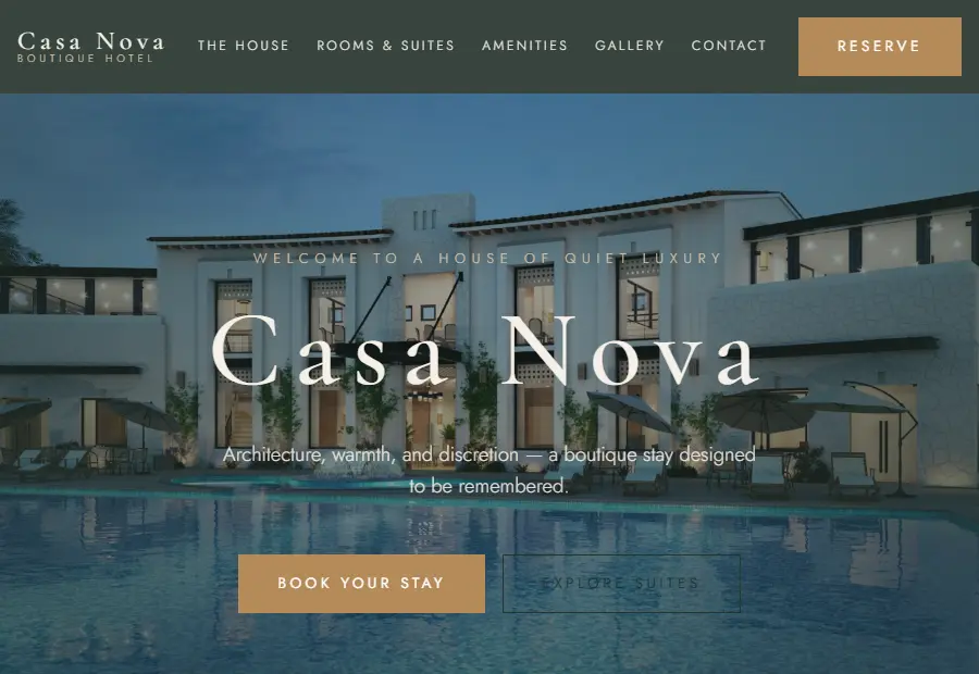 CASA-NOVA — screenshot of the live demo