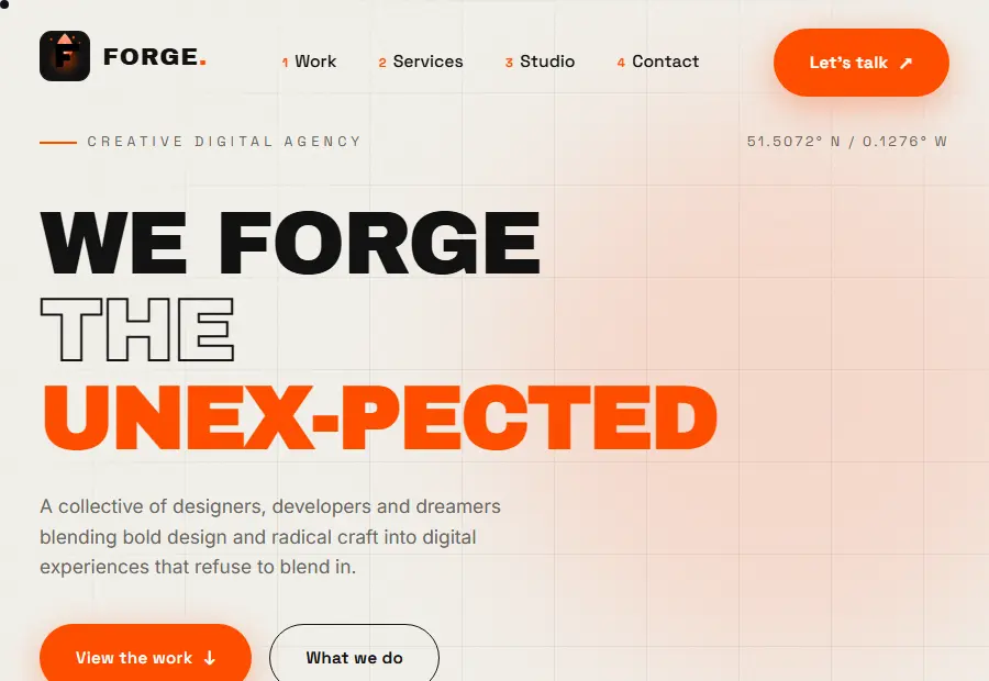 FORGE — screenshot of the live demo