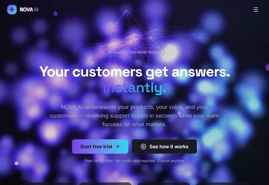 NOVA-AI — screenshot of the live demo